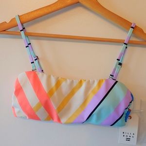 Billabong Break A Dawn Tube Bikini top Med NWT